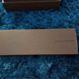 Louis Vuitton Brown and Cream Sliding Box